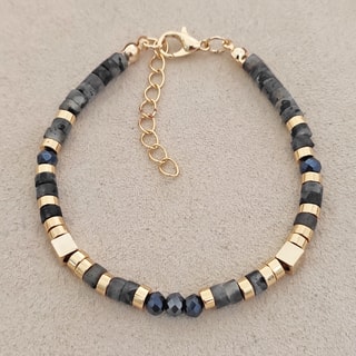 Armband - Messing Doublé Goud & Kristallen