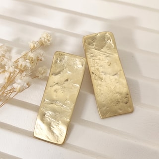 Oorbellen - Messing Doublé Goud