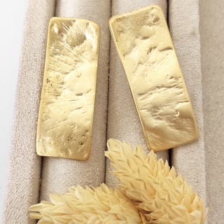 Oorbellen - Messing Doublé Goud