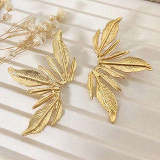 Oorbellen - Messing Doublé Goud