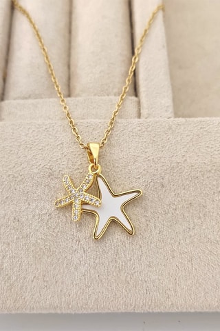 Ketting - Verguld Messing - Zirkonia’s