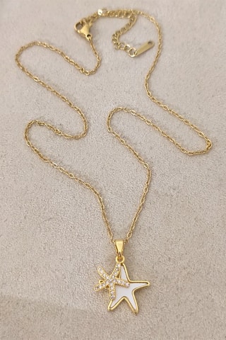 Ketting - Verguld Messing - Zirkonia’s