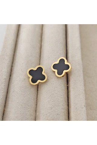 Oorbellen - Verguld Messing -  Parelmoer