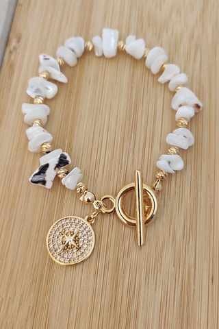 Armband - Parelmoer en Zirkonia’s