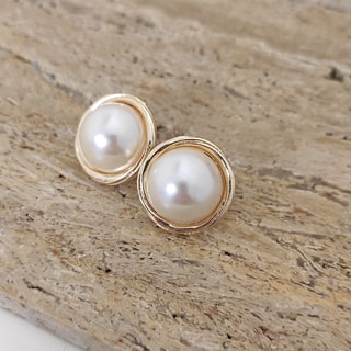 Oorbellen - Messing Doublé Goud & Zirkonia