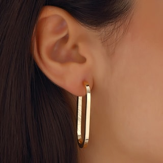 Oorbellen - Messing Doublé Goud