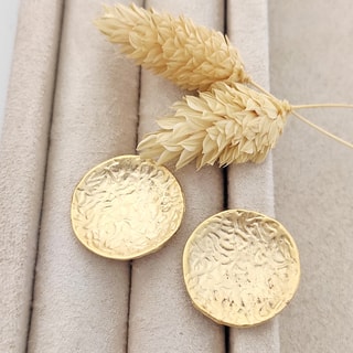 Oorbellen - Messing Doublé Goud