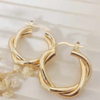 Oorbellen - Messing Doublé Goud