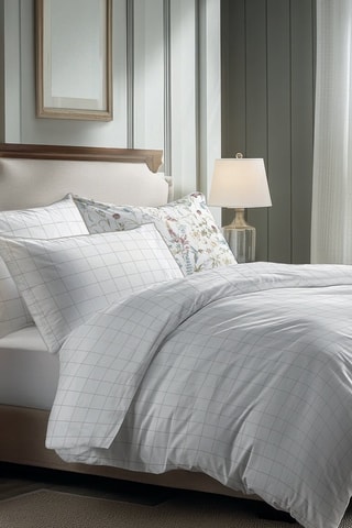 Taie de traversin en satin de coton  Caroline - Blanc