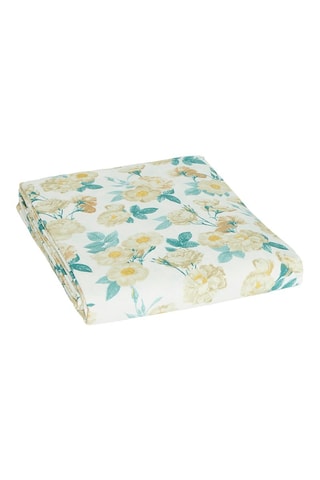 Nappe rectangulaire Calme floral - Blanc