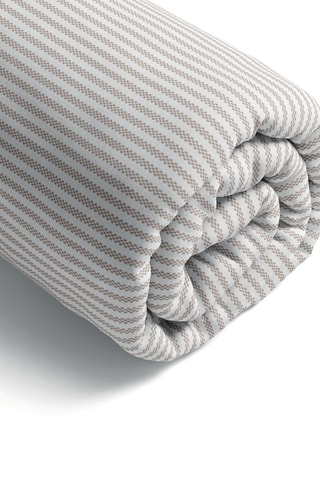 Lenzuolo sotto in raso di cotone 80 fili/cm² Lignes élégantes - Taupe