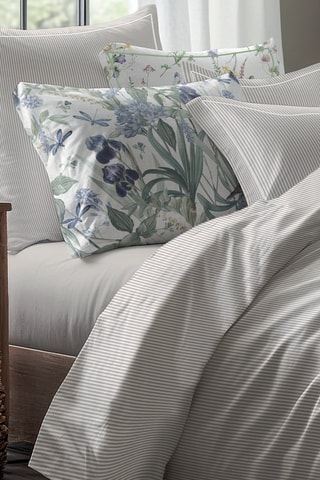 Sábana bajera de satén de algodón - Topo