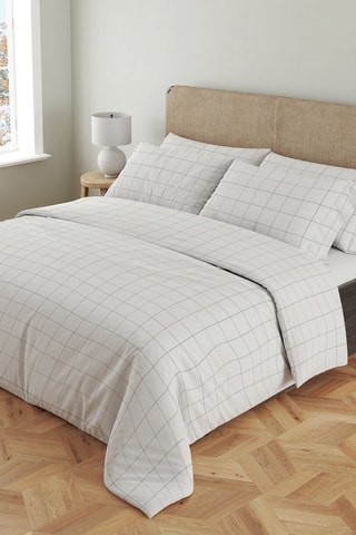 Drap-housse en satin de coton - Blanc