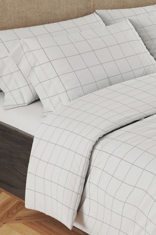 Drap-housse en satin de coton - Blanc