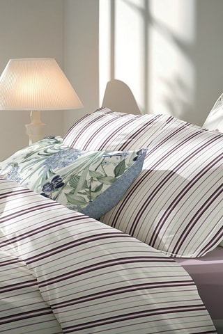 2 taies d'oreiller en satin de coton  Lucia - Mauve