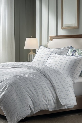 2 taies d'oreiller en satin de coton  Caroline - Blanc