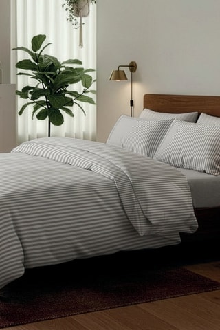 Taie de traversin en satin de coton 80 fils/cm² Sorbonne - Taupe