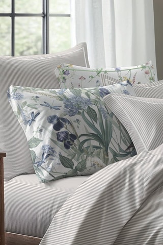 Parure de couette en coton de percale Aix Marseille - Taupe