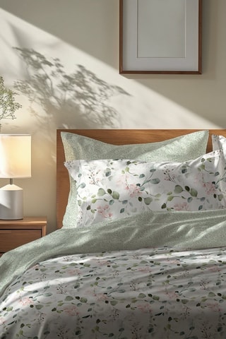 Parure de couette en satin de coton 79 fils/cm² - Blanc