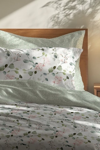 Parure de couette en satin de coton 79 fils/cm² - Blanc