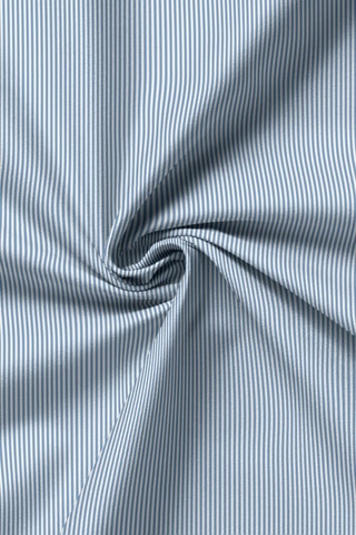Drap plat en coton de percale  Aix Marseille - Bleu
