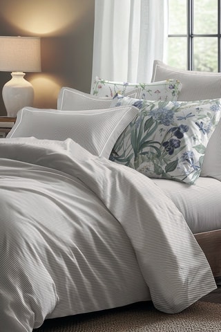 Drap plat en coton de percale  Aix Marseille - Taupe