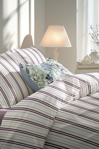 Parure de draps en satin de coton  Lucia - Mauve