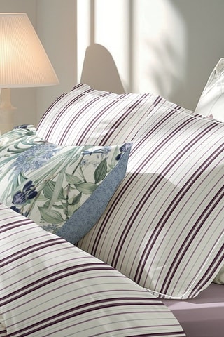 Parure de draps en satin de coton  Lucia - Mauve