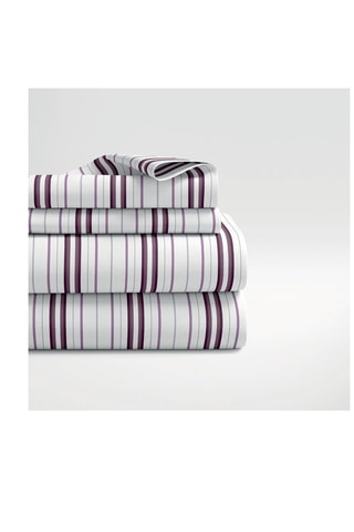 Parure de draps en satin de coton  Lucia - Mauve