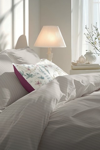 Juego de sábanas de satén de algodón Dobby - Topo