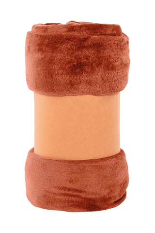 Plaid polaire Uni - Camel - 130 x 160 cm