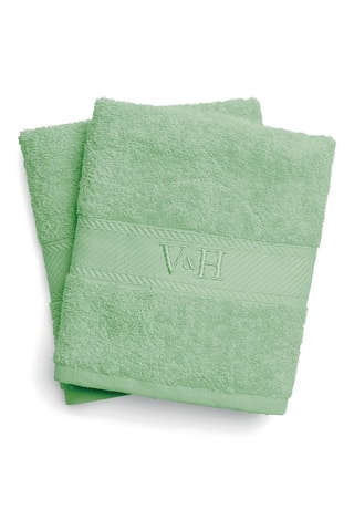 2 toallas de baño Nuage - Verde - 70 x 140 cm