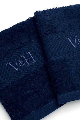 4 toallas de tocador Nuage - Azul ­-  30 x 30 cm