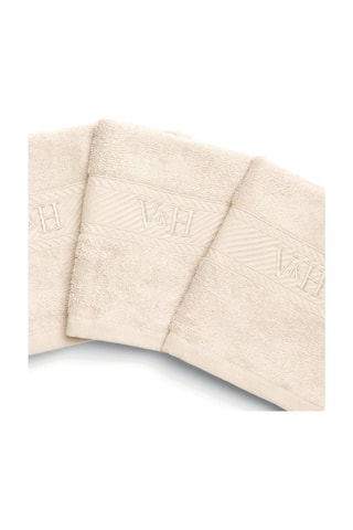 4 toallas de tocador Nuage - Marfil -  30 x 30 cm 