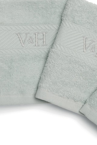 4 toallas de tocador Nuage - Menta -  30 x 30 cm 