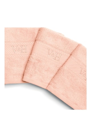 4 serviettes invité  Nuage - Rose -  30 x 30 cm 