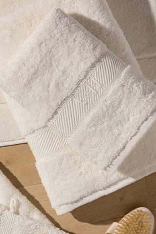 4 serviettes invité  Nuage - Rose -  30 x 30 cm 