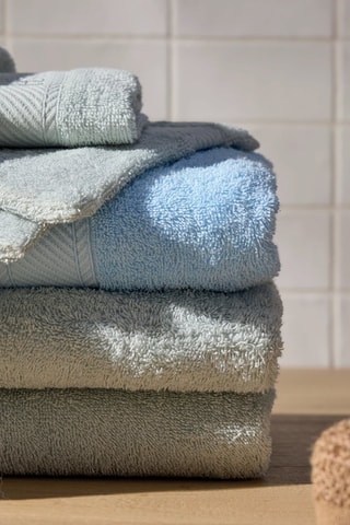 4 toallas de tocador Nuage - Azul ­-  30 x 30 cm 