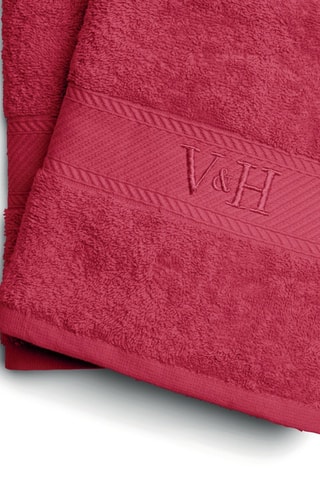 2 serviettes de toilette Nuage - Rose - 50 x 100 cm