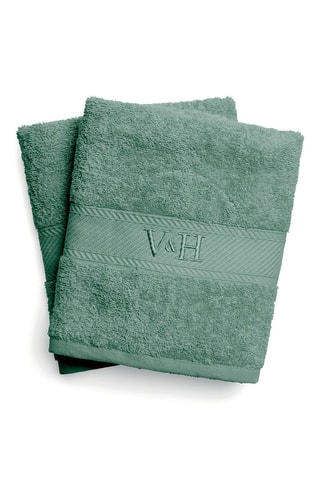 2 toallas de baño Nuage - Verde - 70 x 140 cm