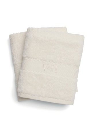 2 toallas de baño Nuage - Blanco - 70 x 140 cm