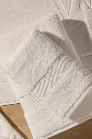 4 serviettes de toilette Nuage - Sable - 2 x (50 x 100 cm), 70 x 140 cm et 50 x 70 cm