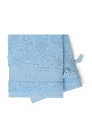 2 manoplas de baño Nuage - Azul