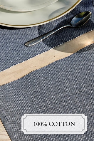 4 sets de table - Gris foncé - 40 x 35 cm