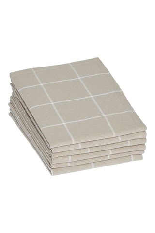6 serviettes de table - Taupe