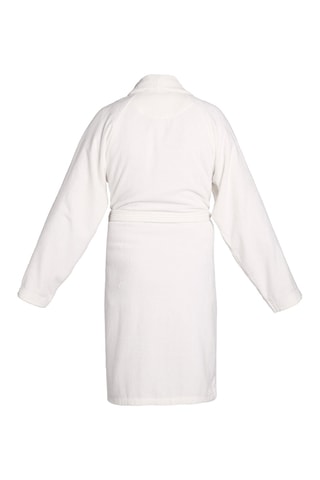 Albornoz de terciopelo Uni - Blanco