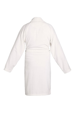 Albornoz de terciopelo Uni - Blanco