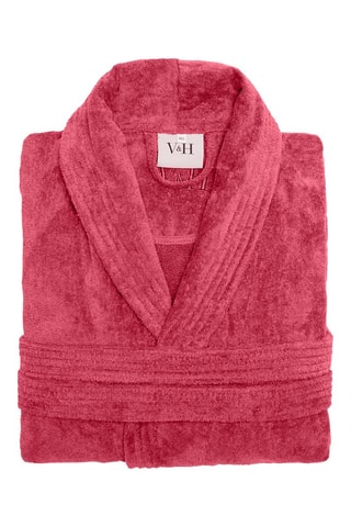 Peignoir en velours Uni - Vieux rose