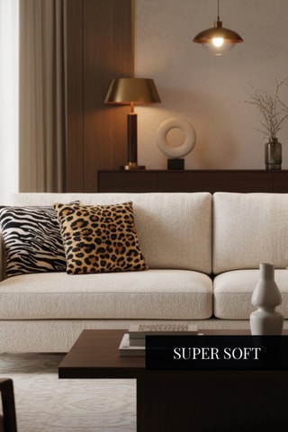 Coussins Wild stripe - Noir et blanc - 45 x 45 cm