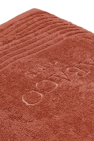 4 toallas de tocador Ecume - Rojo teja - 30 x 30 cm